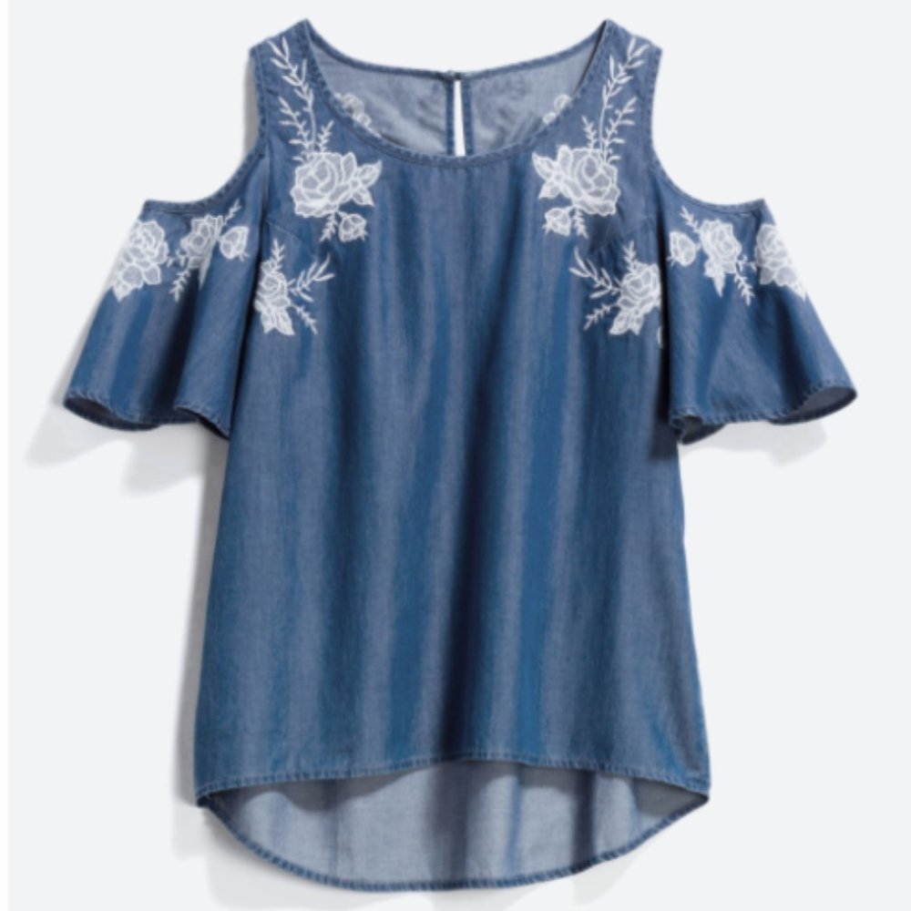 Kut From the Kloth Cold Shoulder Shirt